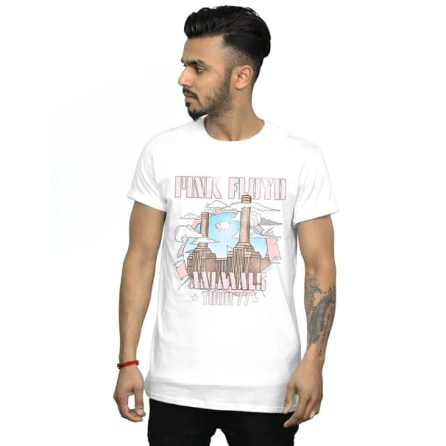 Pink Floyd Pink Floyd Men Animal Factory T-Shirt in White Size: Small White S Male 5059568247537