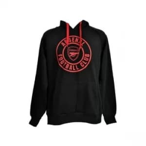 S Arsenal Crest 240g Hoody Black