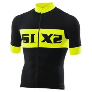 SIXS Bike 3 Luxury Short Sleeve Jersey Black/Yellow Small