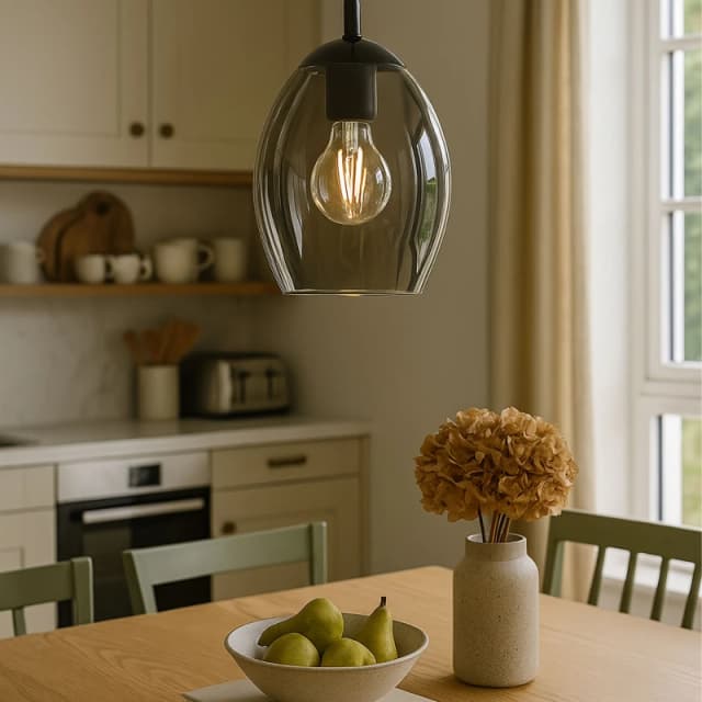 EGLO Eglo ESTANYS Pendant Light in Black One Size Unisex 9002759395643