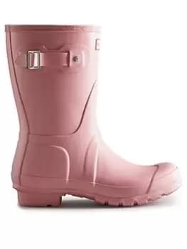 Hunter Original Short Boot - Rose, Pink, Size 5, Women