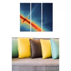 MDF718590 Multicolor Decorative MDF Painting (3 Pieces)