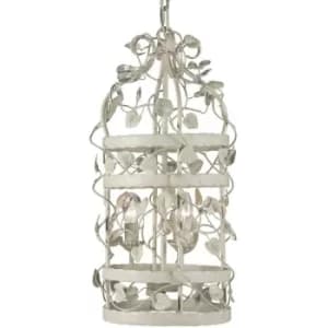 Linea Verdace Michelan 3 Light Wire Frame Pendant Ceiling Light Beige Gray