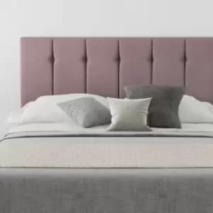 Hepburn Upholstered Headboard, Plush Velvet, Blush - Headboard 60cm Size Double (135x200)