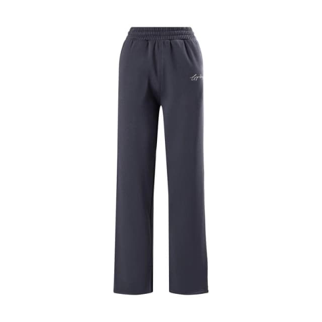 Gym King Womens Reset High Waisted Cotton Open Hem Joggers Midnight Blue female 8 (XS)