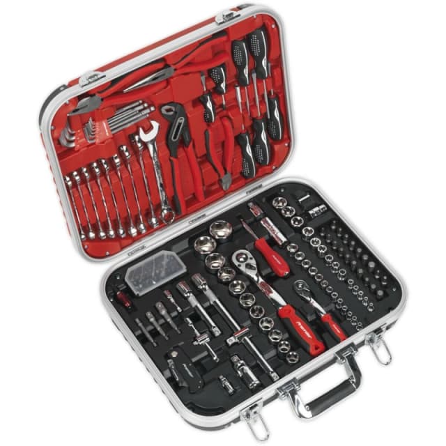 Loops 136pc ULTIMATE Mechanic's Tool Kit - Socket & Ratchet Handle Spanner Screwdriver Multi
