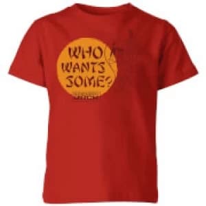 Samurai Jack Who Wants Some Kids T-Shirt - Red - 11-12 Years
