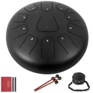 12" 11 Notes Steel Tongue Drum Handpan Drums Percussion Instrument Yoga Music