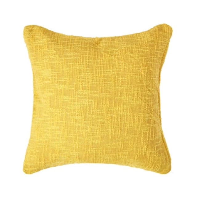 Homescapes Nirvana Cotton Yellow Cushion Cover, 60 X 60 Cm