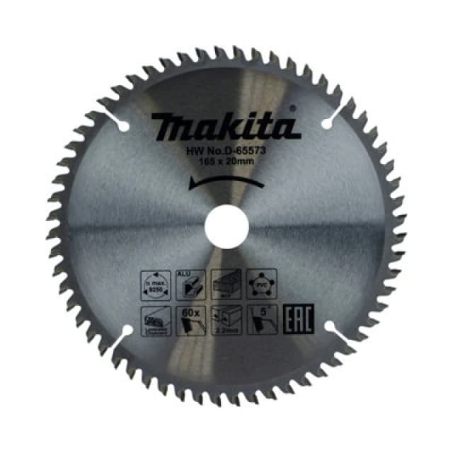 Makita Multi Purpose Circular Saw Blade D-65573 Diameter: 165mm
