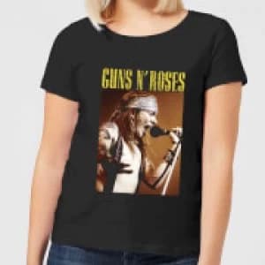 Guns N Roses Axel Live Womens T-Shirt - Black