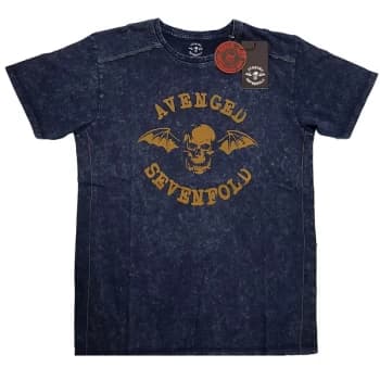 Avenged Sevenfold - Logo Unisex Large T-Shirt - Blue