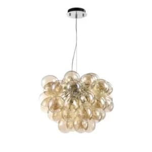 Balbo Ceiling Pendant Lamp Nickel, 8 Light, G9
