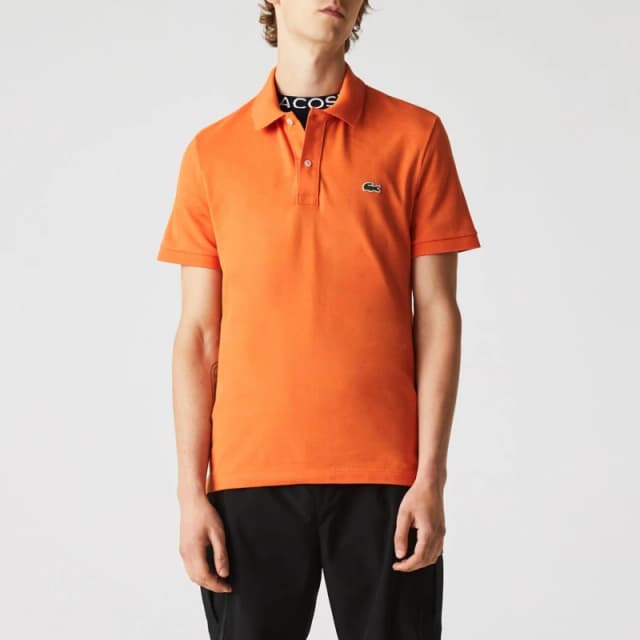 Lacoste Slim Fit L.12.12 Piqu Polo Shirt - Orange Orange XS