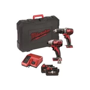 Milwaukee Power Tools M18 BPP2C-402 Twin Pack 18V 2 x 4.0Ah Li Ion