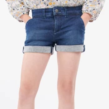 Barbour Girls Essential Denim Shorts - Authentic Wash - 12-13 Years