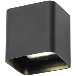 LED Downlight Wall Light 8W HANA 4000K Cool White Black 620lm Up and down light Outdoor Lights Exterior Additional Security Lighting Effect Front