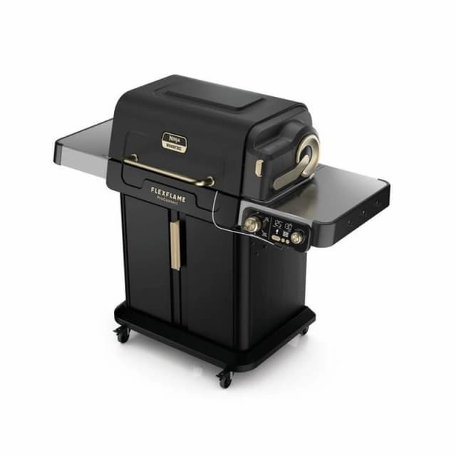 Ninja FlexFlame PG305UK Gas BBQ & Smart Cooking System - Black & Gold 622356369442