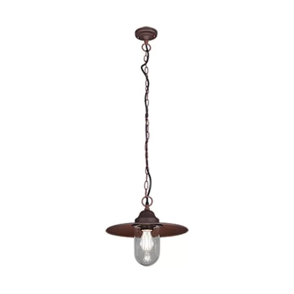 Brenta Vintage Dome Pendant Ceiling Light Rusty IP44