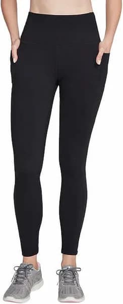 Skechers Womens Go Walk Wear High Waisted Leggings Medium Black SKE1798-BLK-M