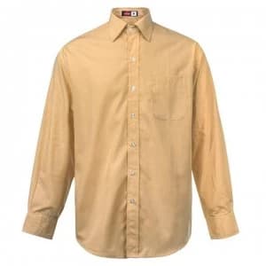 Lee Cooper Long Sleeve Pocket Shirt Mens - Sand