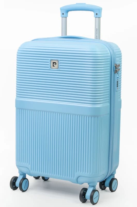 Pierre Cardin Monaco Girls 22" Cabin & Hand Luggage Suitcase - TSA 8-Wheel Carry-On in Blue Size: Small Blue Unisex Small