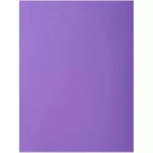 Rock"s 2 Flap Folders A4, Dark Purple, 5 Packs of 50
