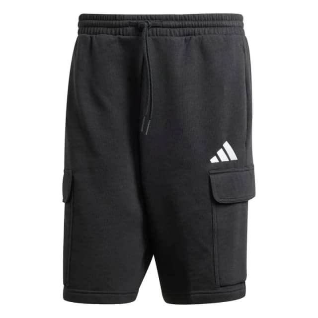 Adidas SPORTSWEAR Essentials Feel Cozy Cargo Shorts in French Terry Fabric Black Men XS;XL