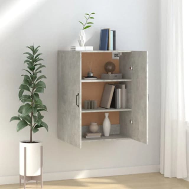 Vidaxl Hanging Cabinet Concrete Grey 69,5X34X90 Cm Engineered Wood, Grey 812271