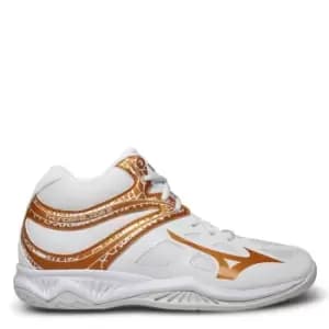 Mizuno Thunder Blade 2 Mid Netball Trainers - White