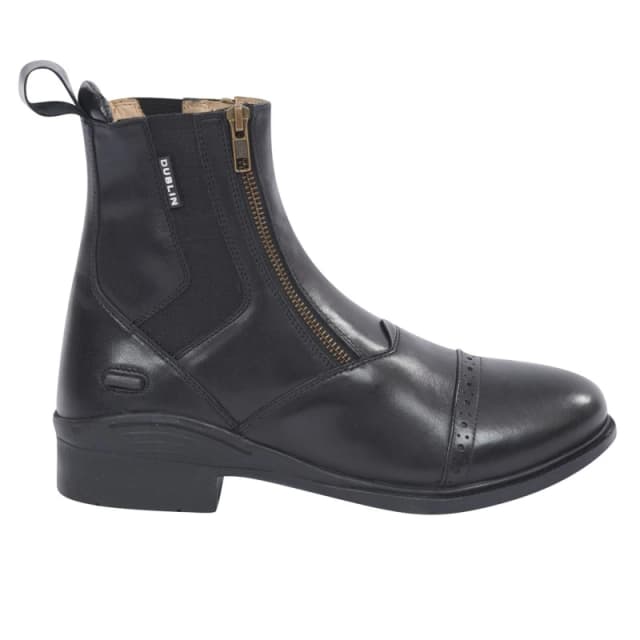 Dublin Dublin Evolution Double Zip Front Leather Paddock Boots in Black Size: 6 Black 6 Unisex 5059000298592