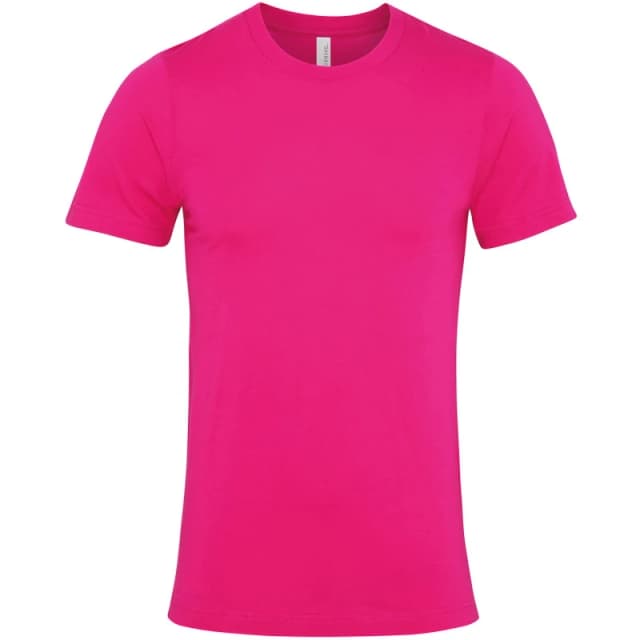 Bella + Canvas Mens Jersey Crew Neck T-Shirt in Dark Pink Size: XS Dark Pink Male XS