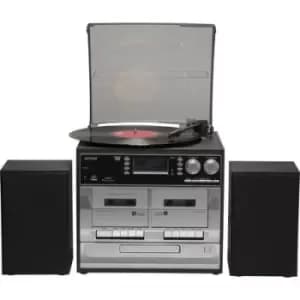 Denver MRD-166 Audio system DAB+, Turntable, SD, FM, USB, Recording mode 2 x 2 W Black