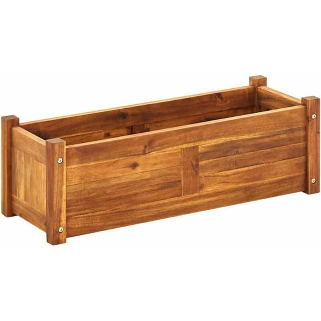 VIDAXL Garden Raised Bed Acacia Wood 76x27.6x25cm Vidaxl 41771