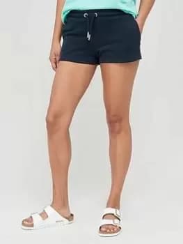 Superdry Vintage Logo Embroidered Jersey Short - Blue Size 14, Women
