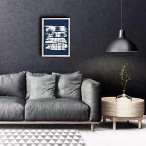 KCT-035 Multicolor Decorative Framed MDF Painting