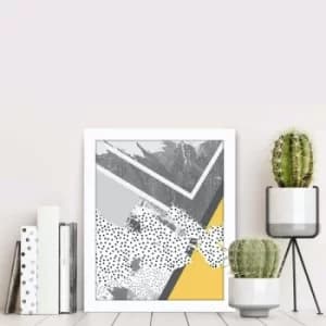 BCT-083 Multicolor Decorative Framed MDF Painting