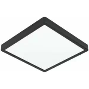 Loops - Wall / Ceiling Light Black 285mm Square Surface Mounted 20W LED 3000K