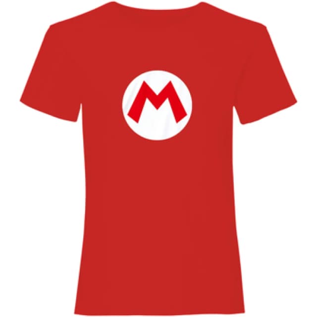 Super Mario Logo T-Shirt Red male