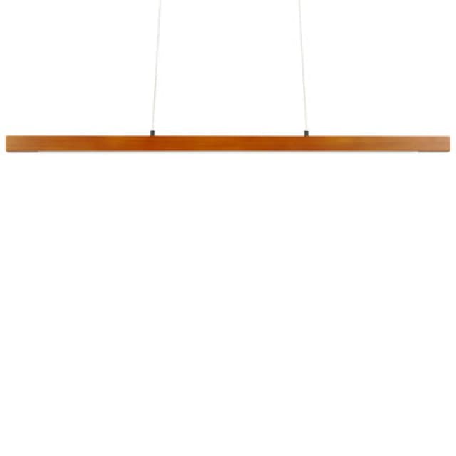 Beliani LED Pendant Lamp Stewarts Oak Wood Dark Brown