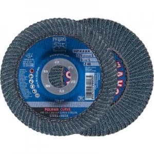 PFERD 67689062 POLIFAN-serrated washer PFR 125-L Z40 SGP CURVE STEELOX Diameter 125mm 10 pc(s)