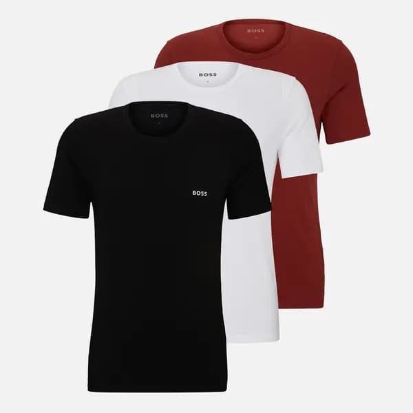 BOSS Bodywear 3 Pack Cotton-Jersey T-Shirts - XXL Multi Tops male 50514977-987 XXL
