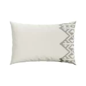 Bedeck of Belfast Hemma Emb Cotton Sateen Pillowcase - Beige