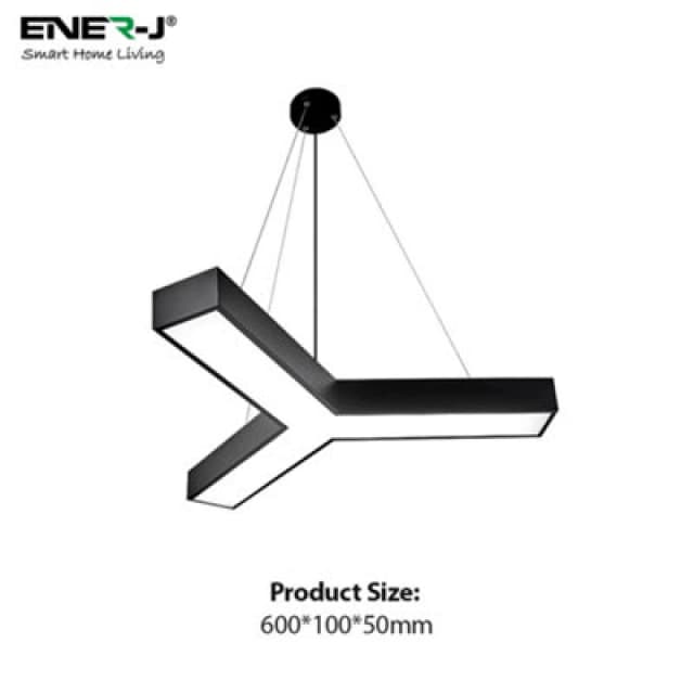 Ener-J 18W Hollow Y Shape Pendant Light, Size: Diameter 60 Cms, Lampshade Height 5 Cms