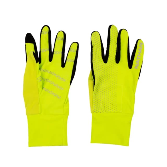 Reflective gloves Nathan HyperNight Jaune Unisex S