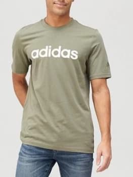 Adidas Linear Logo T-Shirt - Green