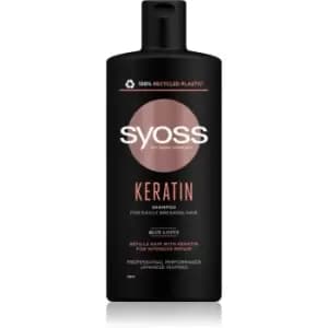 Syoss Keratin Shampoo With Keratin To Treat Hair Brittleness 440ml