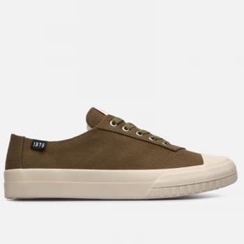 Camper Mens Canvas Low Top Trainers - Dark Green - UK 10