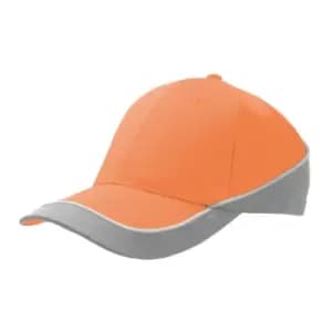 Atlantis Racing Teamwear 6 Panel Cap (One Size) (Orange/Grey)