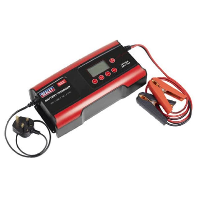 Sealey SCBC15 Compact Smart Battery Charger and Maintainer SCBC15 Output Voltage: 12v or 24v